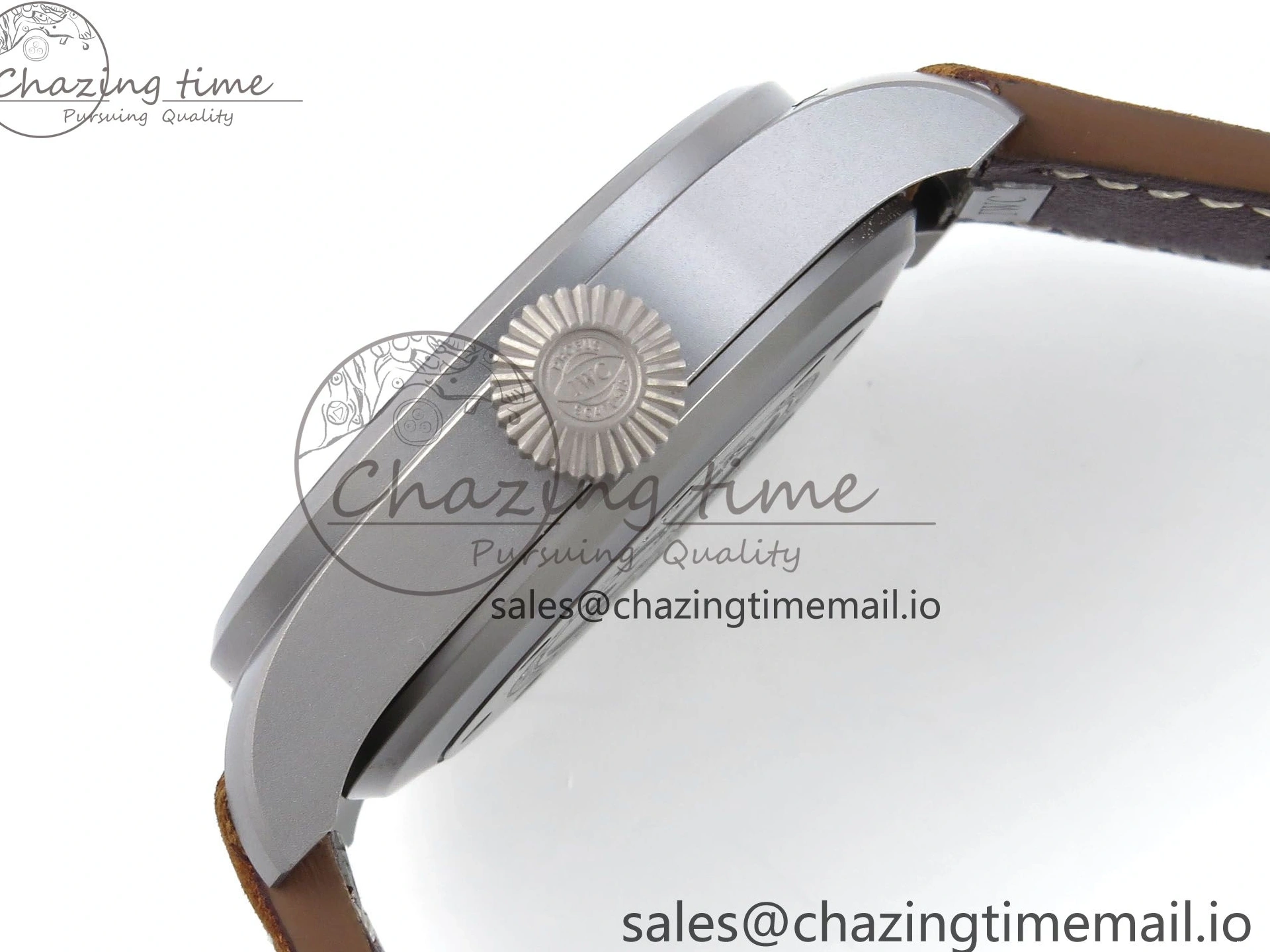 MIROTIME 0130 Big Pilot IW329701 M+F 1:1 Best Edition Black Dial on Brown Leather Strap MY RelaxedFit 7005